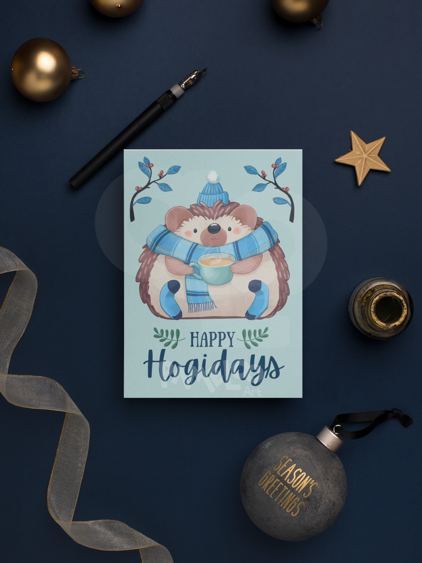 Happy Hogidays Card