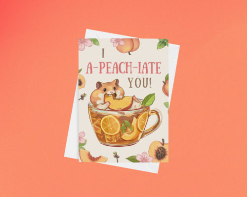Peach Hamster Card
