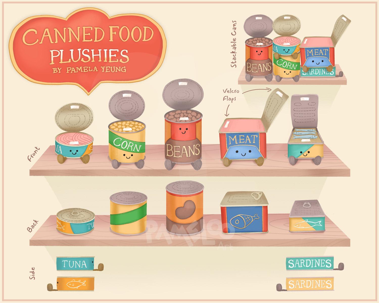Canned Food Plushies