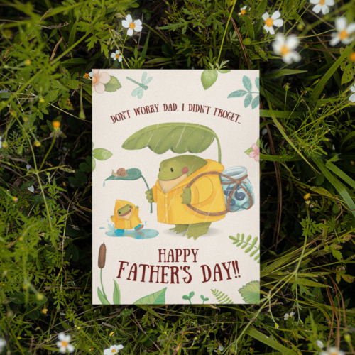 Frog Father’s Day Card