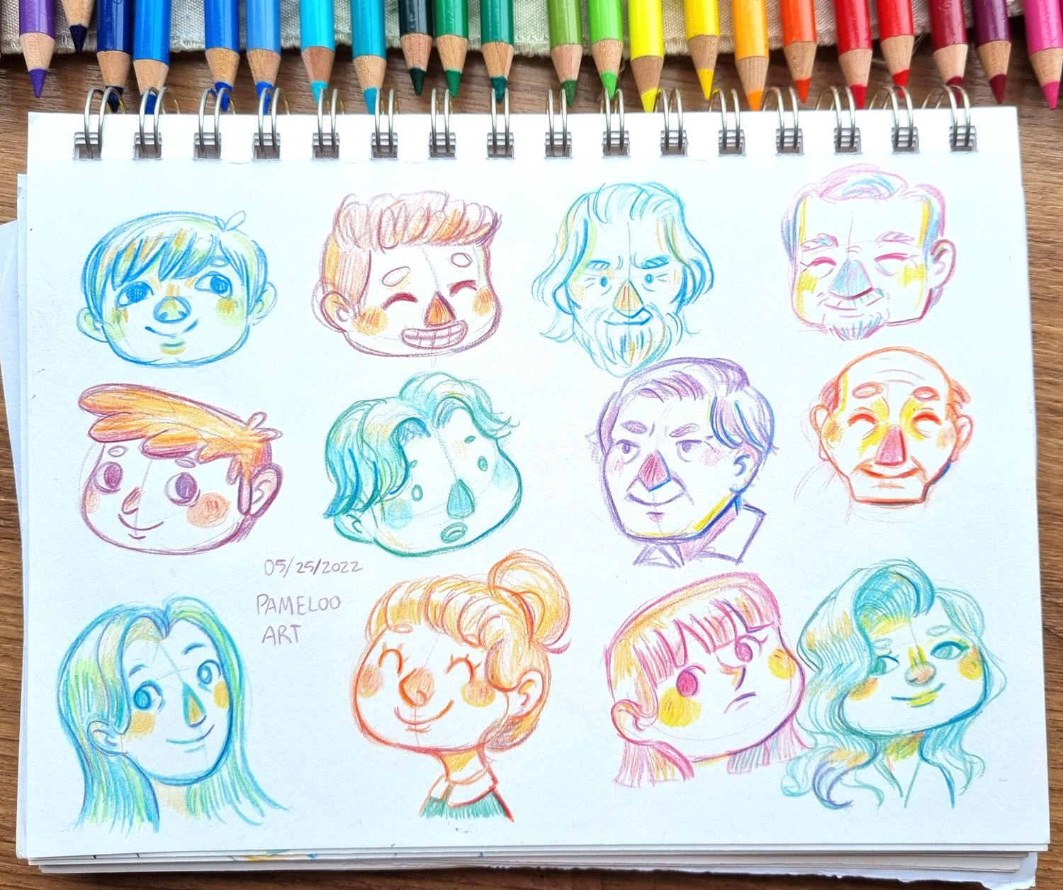 Emotions Sketchbook Pages