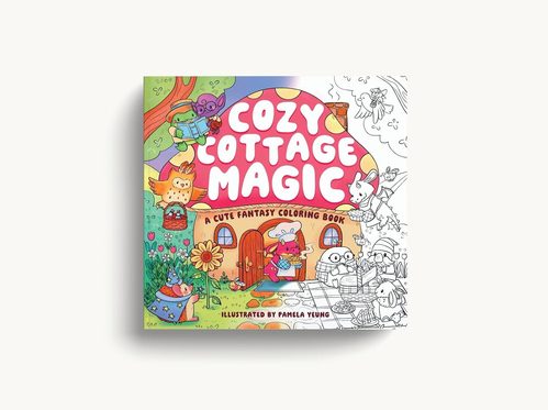Cozy Cottage Magic Coloring Book